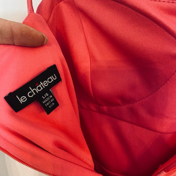 Satin pink prom dress - Picture 4 of 7